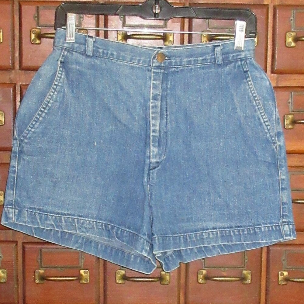 CALVIN KLEIN Blue Cotton Denim Shorts 12